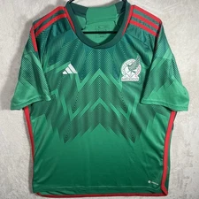 Adidas Mexico 22 Home Soccer Jersey Adult XL Green HD6899 Mens 2646