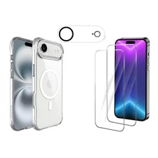 Bundle For iPhone 17 Air MagSafe Shockproof Case Screen & Lens Protectors Set
