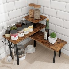 Kitchen Countertop Organizer - 3 Tier Corner Shelf, Bathroom Counter Organizer,