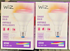 WiZ Color Changing 65W EQ Full spectrum Smart LED Light Bulb 2 Pack