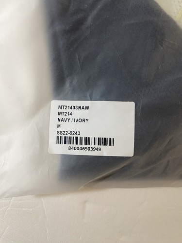 Tracksmith Racing Singlet MT214 M Navy/Ivory SS22 Mesh Performance Top - Picture 7 of 9