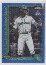 2025 Topps Pro Debut Chrome Blue Wave Refractor /150 Kyle Henley #PDC-112 w7v