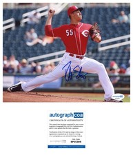 Robert Stephenson Autographed Signed 8x10 Photo - MLB Reds Pirates Rays ACOA Pic