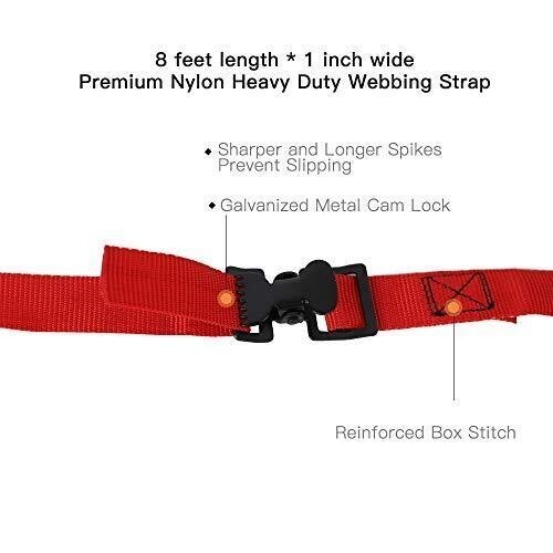 4pk 1" x 5-1/2ft JUST Clip All-Purpose Lashing Strap Alligator Thumb Buckle ~ - Picture 2 of 9