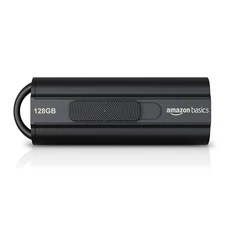 Amazon Basics 128 GB USB 3.1 Flash Drive, Black