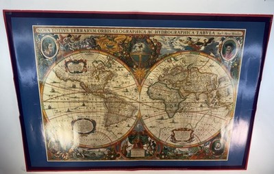 Nova Totivs Terrarvm Orbis Geographica AC Hydrographica Tabvla Vintage World Map