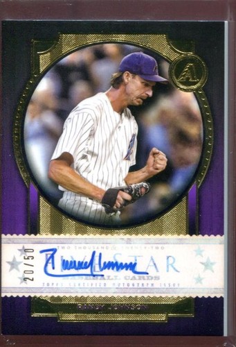 2022 Topps Five Star - Autographs Randy Johnson #FSA-RJO Purple /50 (AU ...