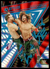 AJ Styles 2023 Panini Revolution WWE #9 Shock Wave Sunburst /99