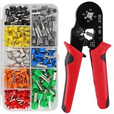 Ferrule Crimping Tool Kit Plier 400 PCS Wire Terminals AWG 237 0.2510mm Set