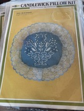 MH Yarns BLUE BASKET Candlewick Sachet Pin Cushion Pillow Kit SA10