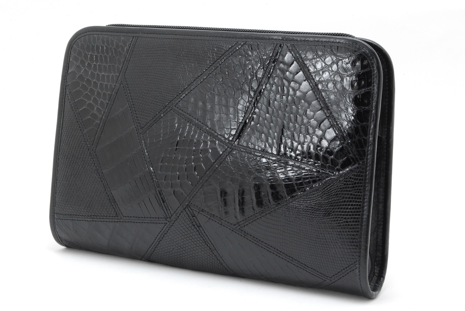 Borsa pochette s pochette Yves Saint Laurent YSL pelle nera usata in Giappone