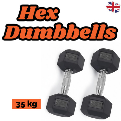 Gummi Hex Hanteln 35 kg Paar Handgewichte Home Gym Hex Hantel