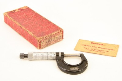 Starrett 436-1 RL Micrometer Caliper 1-2 Inch Range .001-Inch Graduation V28