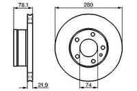 2X Bremsscheibe Vorne Bosch 0 986 478 041 FÜR BMW Bremsscheiben Scheibenbremse