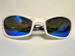 AOS FUEL Z87 WHITE FRAME W/ BLUE PURPLE METALIC LENSE SPORTS SUNGLASSES | eBay