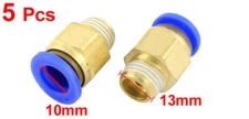 5Pcs 1/4PT Thread 10mm Tube Push in Hose Connector Pneumatic Quick Coupler