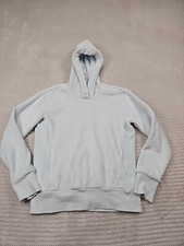 Athleta Sweatshirt Girls Large 12 Light Blue Fuzzy Pullover Hooded