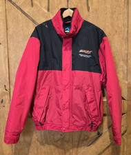 Vtg BNSF Railway Employee Jacket Red Black Alliance Railroad Workwear SZ M