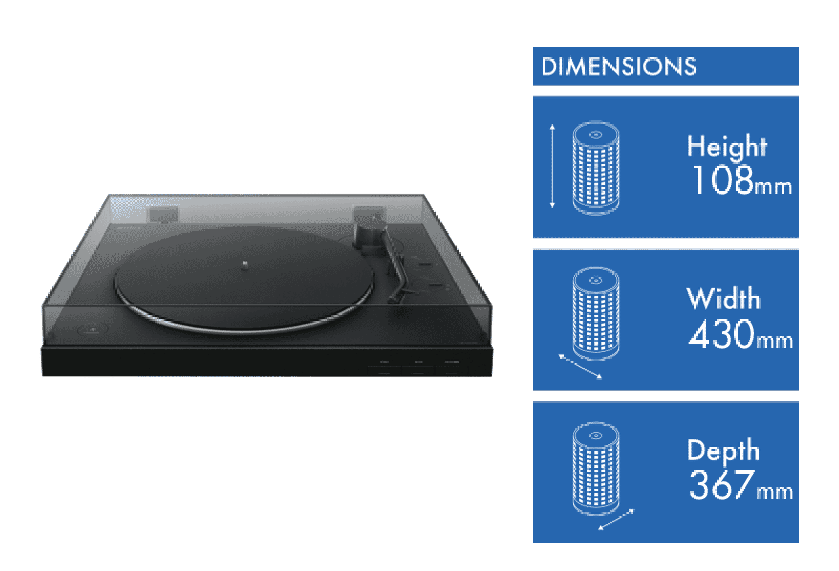 Sony Bluetooth Turntable Vintage Vinyl Record Player PSLX310BT eBay