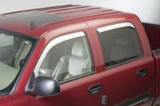 Dodge Ram Quad Cab 09 - 18 Windabweiser Satz Chrom Vent Visor 4 Stck.Abweiser