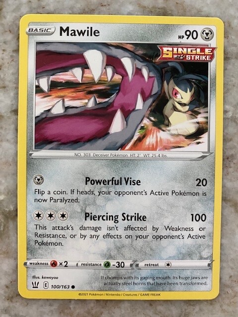 Pokémon TCG Mawile Sword & Shield - Battle Styles 100/163 Common