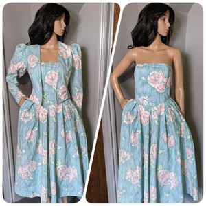 strapless dress with jacket