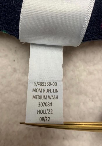 Gap Kids 'Just Like Mom' Size 5 Denim Jeans Girls W18 x 17L Actual - Picture 13 of 14