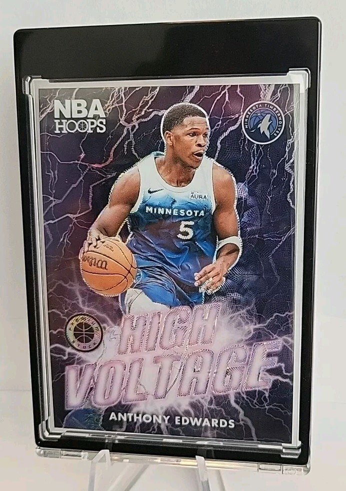 2023-24 HOOPS PREMIUM STOCK ULTRA RARE SP 🔥ANTHONY EDWARDS HIGH VOLTAGE⚡️