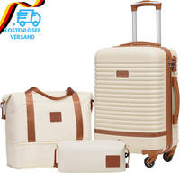 Coolife Koffer Trolley Koffer Reisekoffer Von Abs Hartschalen Trolley 4 Rollen T