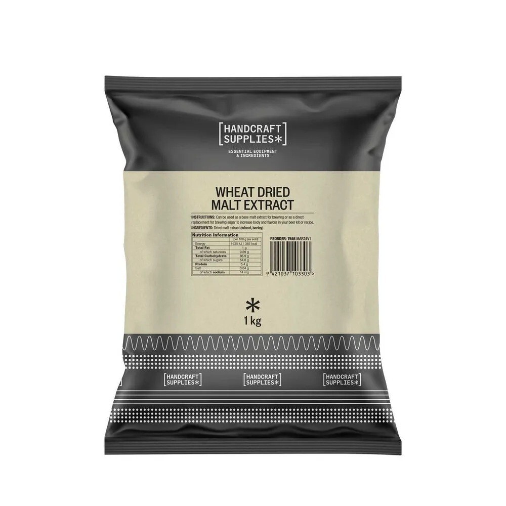 HS Wheat Dried Malt Extract 1kg Sugar Replacemrent for Beer Making Home Brew