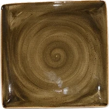 Steelite International Craft Brown Sparkly Square Plate