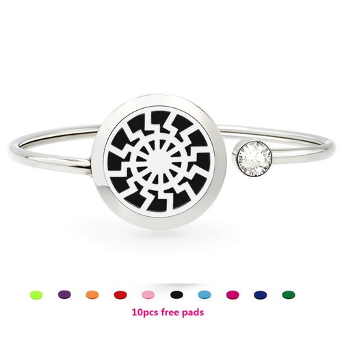 25mm  Rotatable Perfume Bangle Bracelet  Diffuser Essential Aromatherapy Locket - Picture 18 of 209