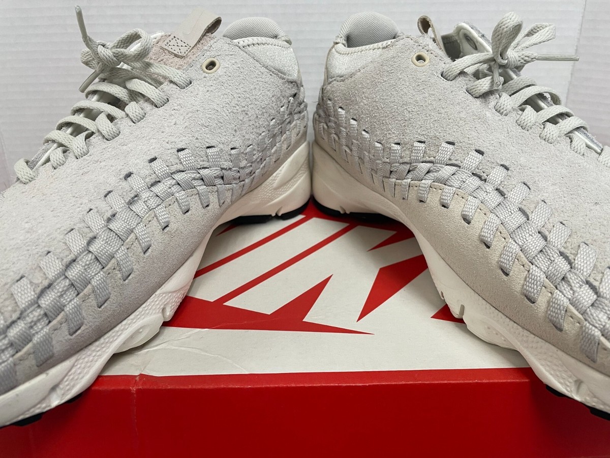 NIKE AIR FOOTSCAPE WOVEN CHUKKA QS LIGHT BONE OFF WHITE SZ 11.5