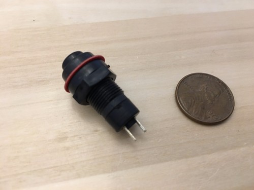 3 Pieces Black latching 10mm hole Self-locking Push Button Switch ON ...