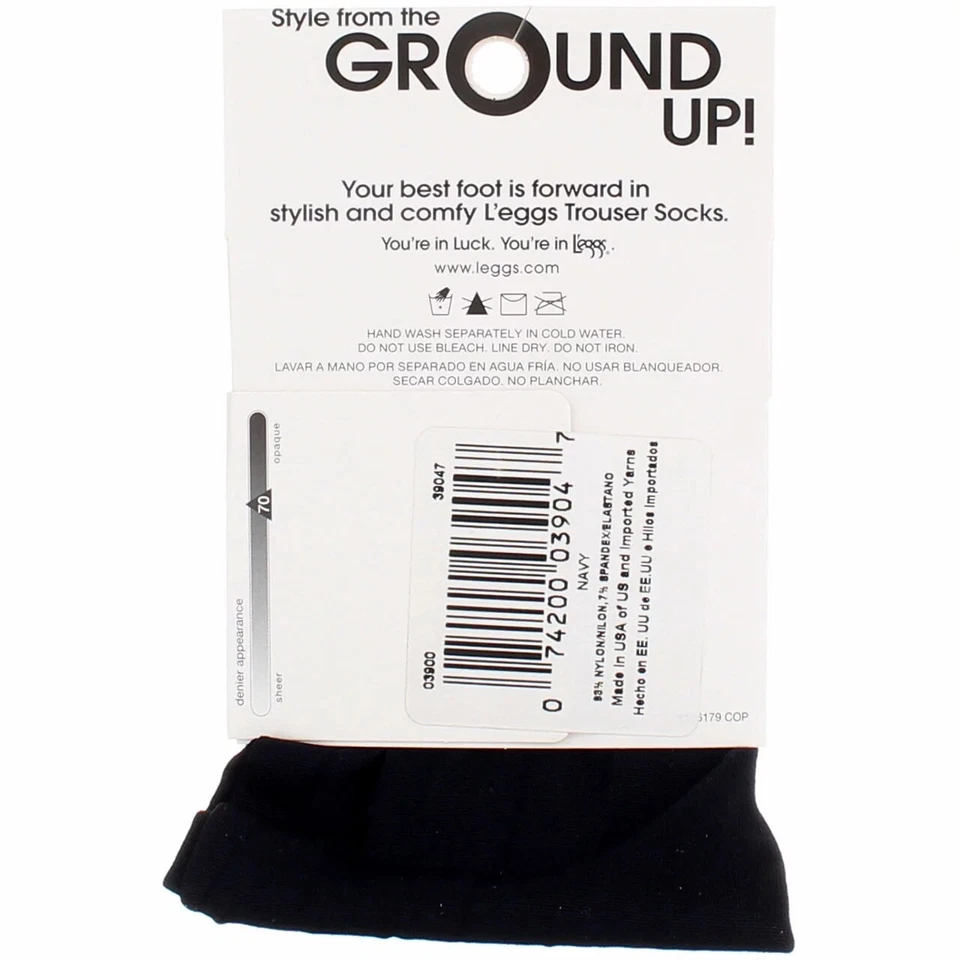 10 Pairs L'eggs® Women's Trouser Socks size 5-9 "MADE IN USA" - Image 4 of 4