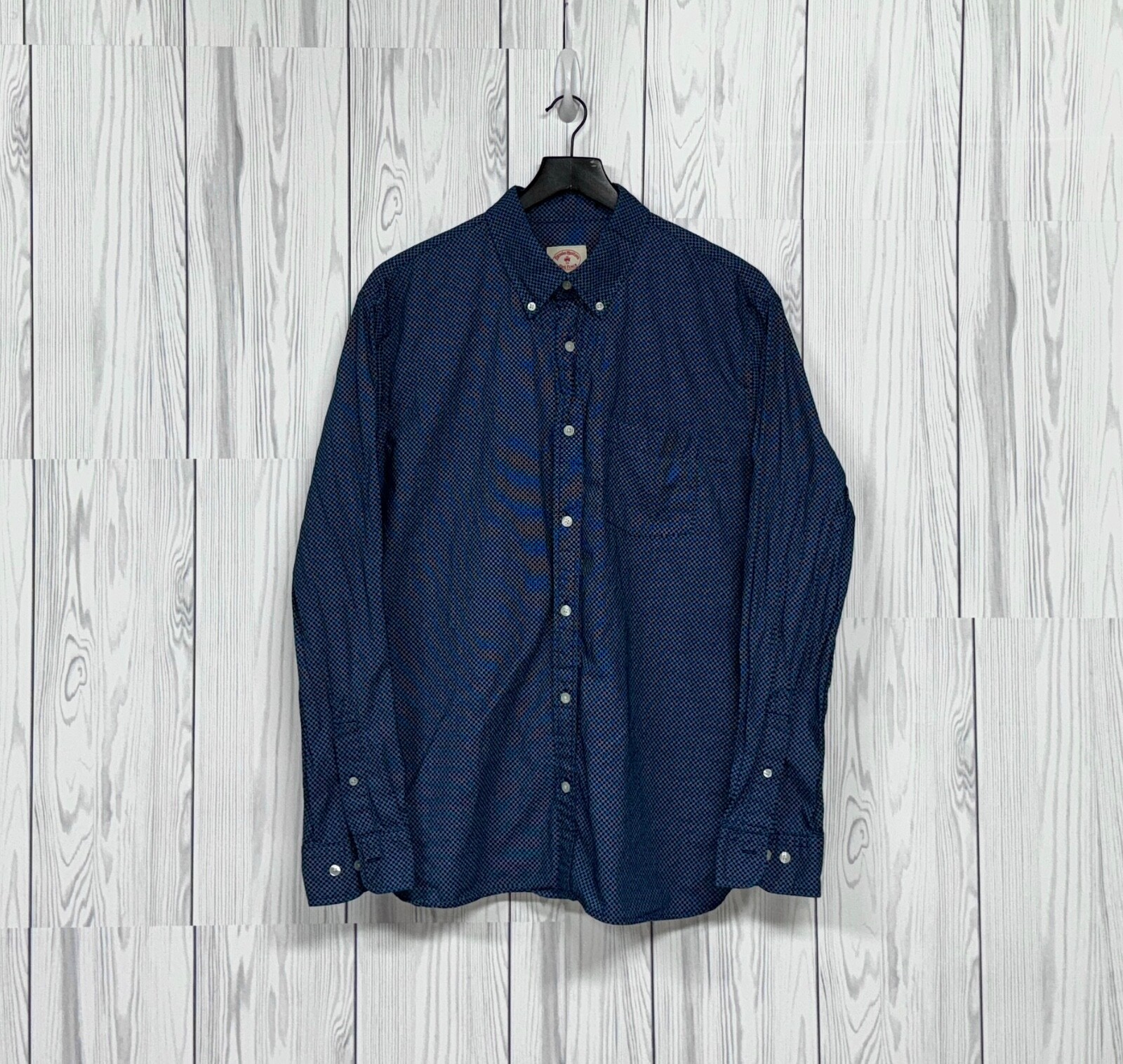 Brooks Brothers shirt mens size extra large button down long sleeve red fleece