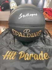 Spencer Haywood Signed Full Size Black And Gold Spalding Basketball HOF Lakers