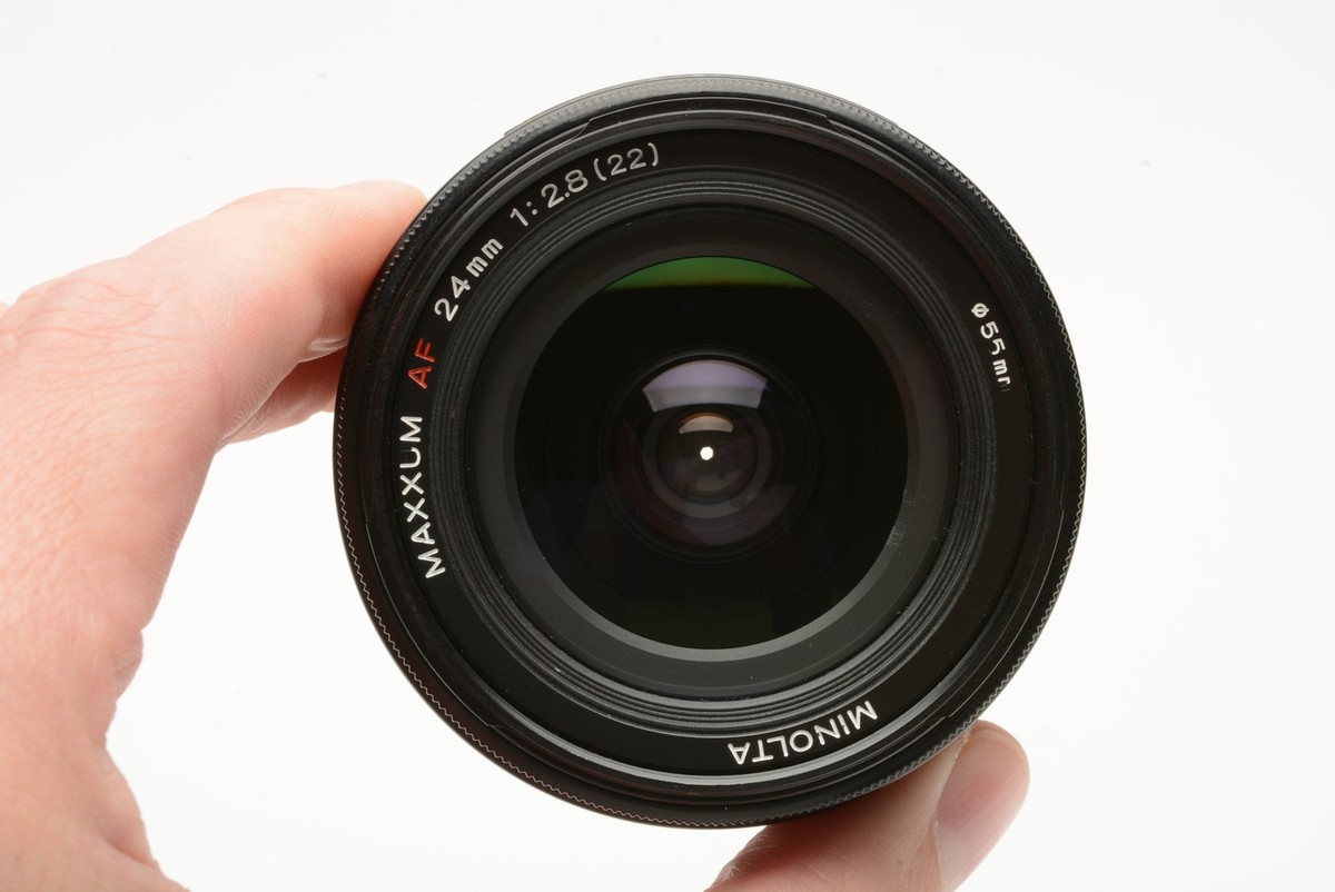 Minolta Maxxum AF 24mm f/2.8 Lens w/Caps | eBay
