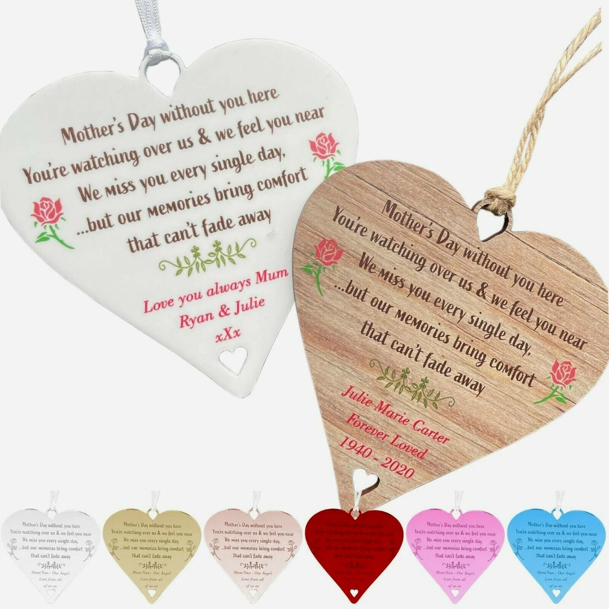 Mothers Day in Heaven Memorial Gift Mum Nan First 1st without you
