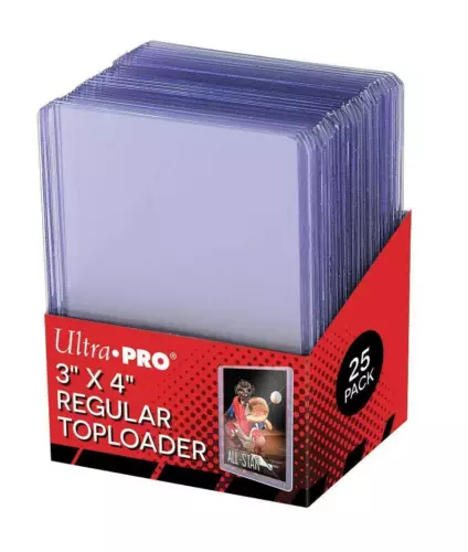 ultra pro toploaders clear hard card sleeves mtg/pokemon - top loaders (10-250) image 1