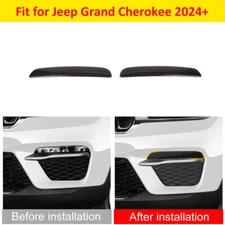 Exterior Front Fog Light Cover Guards Decor Trim for Jeep Grand Cherokee 2024+