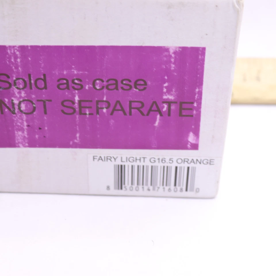 (2-Pk) General Purpose Fairy Light Bulb LED 0.5 W 110 V Orange G16.5 - Image 4 of 4