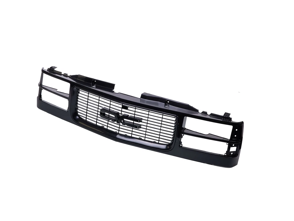 All Black Grille For 94-99 GMC C/K 1500 2500 3500 Pickup Truck Composite Type Foto 2 de 4