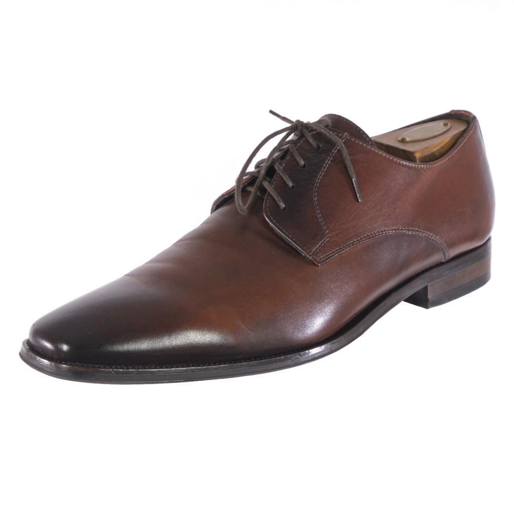 SAOLA Scarpe eleganti Oxford TO BOOT NEW YORK taglia 10.5 ITALIA Pelle Marrone Ombra