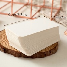 100pcs Paper Card Memo Note Blank Kraft Paper DIY Retro Gift Birthday Reminder