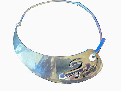 STERLING SILVER 925 JANIYE MIYE MATSUKATA NECKLACE COLLAR CHOKER HAND WROUGHT