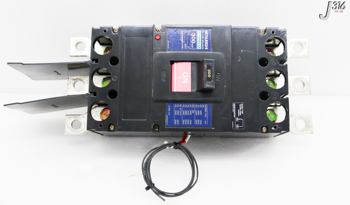 33862 MITSUBISHI 3-POLE NO-FUSE BREAKER, 300A 600V NF400-CS 33862 MITSUBISHI 3-POLE NO-FUSE BREAKER, 300A 600V NF400-CS