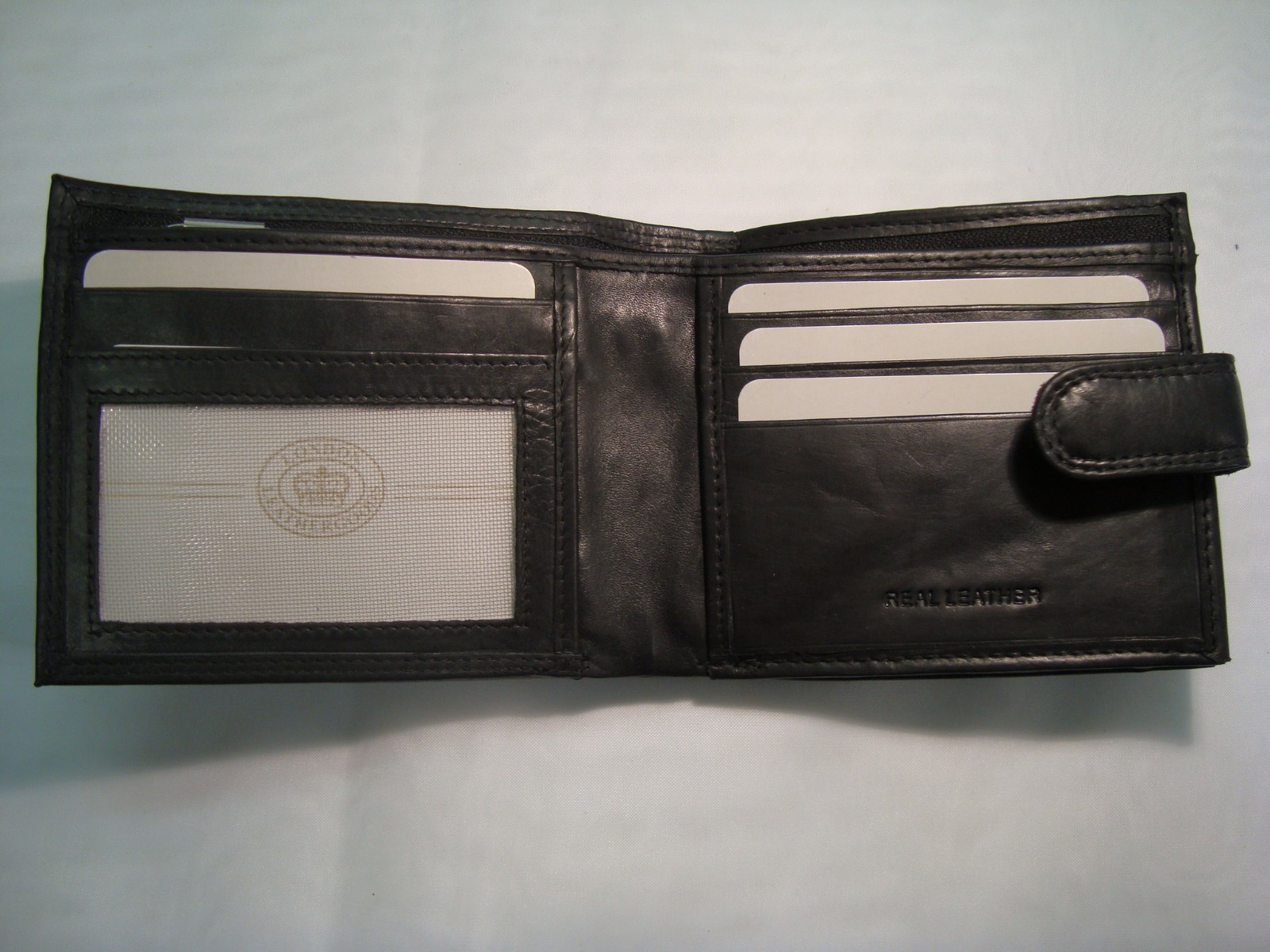 High Quality Luxury Mens Soft Leather Wallet With Large Zipped Coin