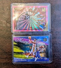 Card Lot (2) Zion Williamson- Donruss Magicians PINK HOLO LASER & Court Kings SP