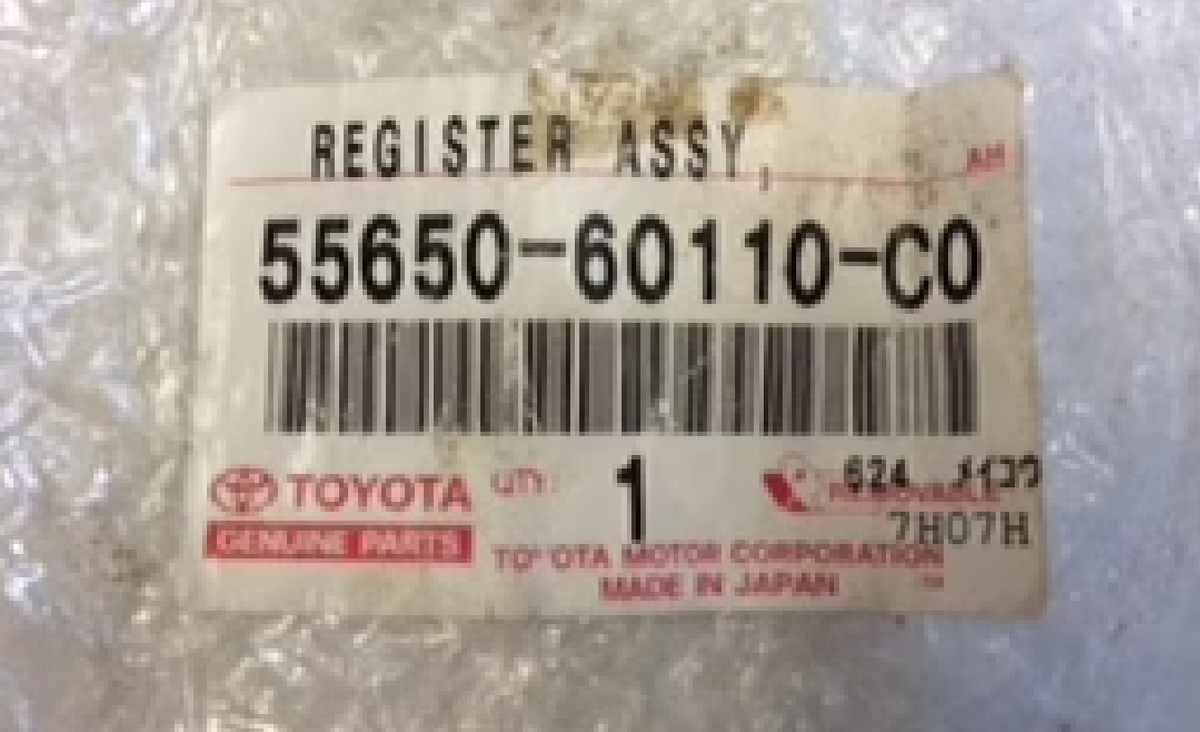 Toyota Genuine Instrument Panel Register AC Heater Air Vent 55650